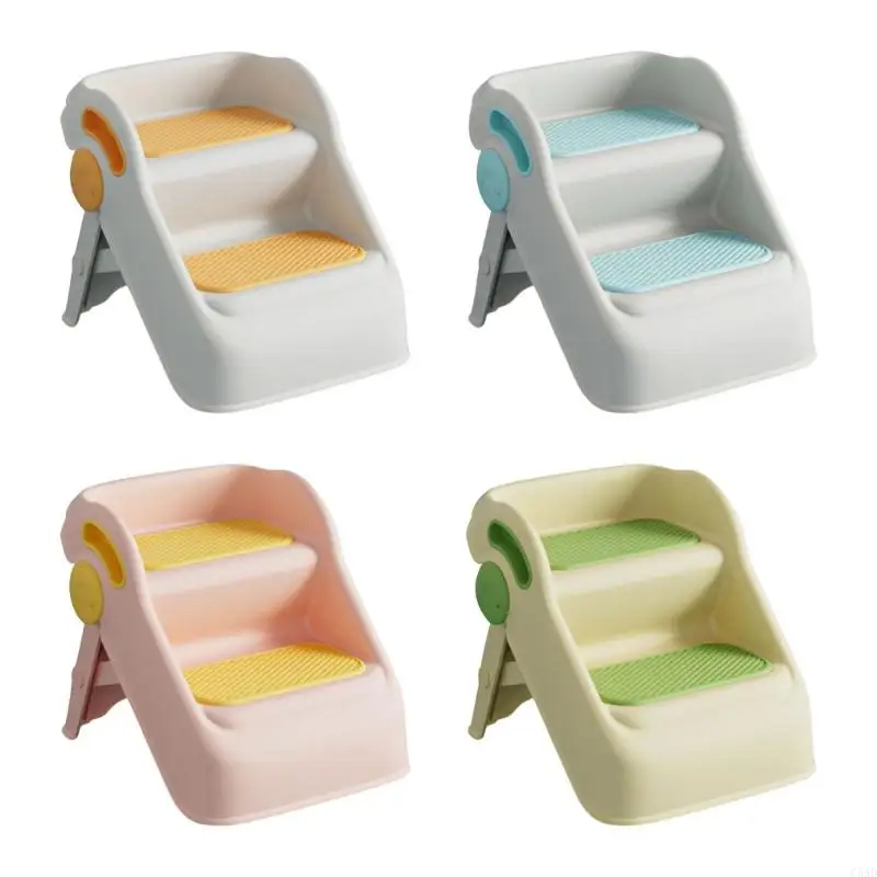 Anti Slip Bathroom Step Stool Foldable Small Designs Step Stool for Toddlers C5AD