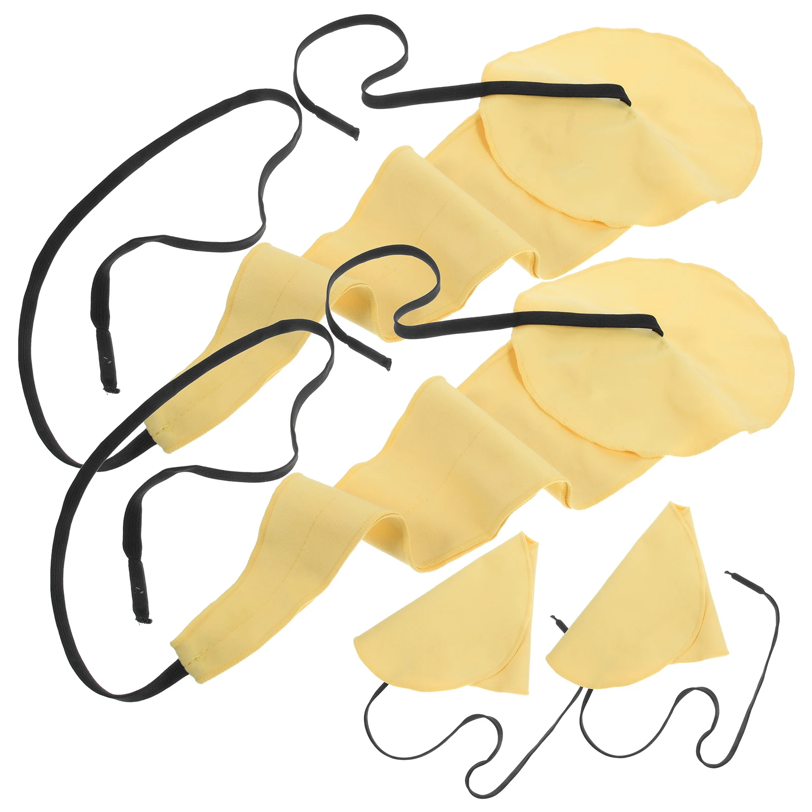 

4pcs Saxophone Cleaning Cloth Alto Tenor Yellow Fabric Kit Musical Instrument Accessories Long Term Use Water Absorbent