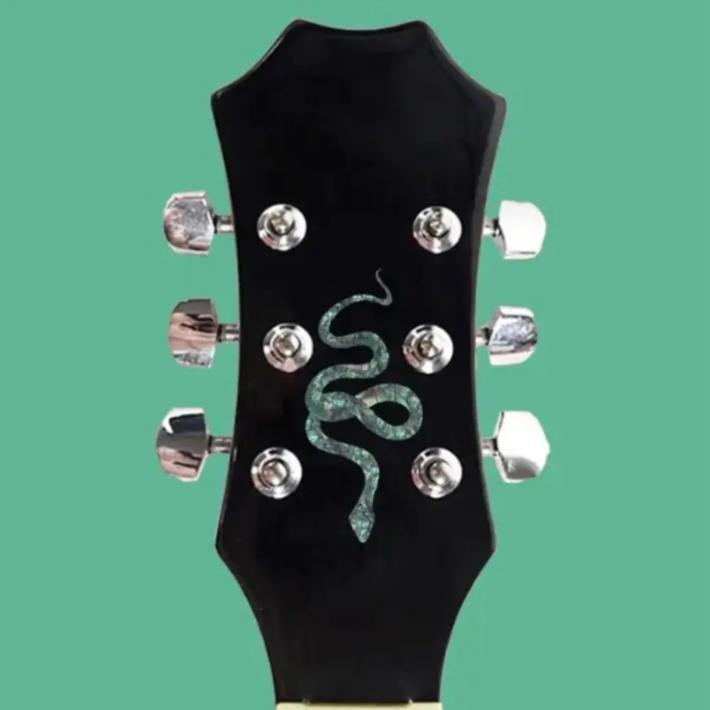 Snack Guitar Panel Decal Flower Wolf Guitar Head Sticker Inlay Sticker DIY Guitar Panel Sticker Guitar Beginner Gifts