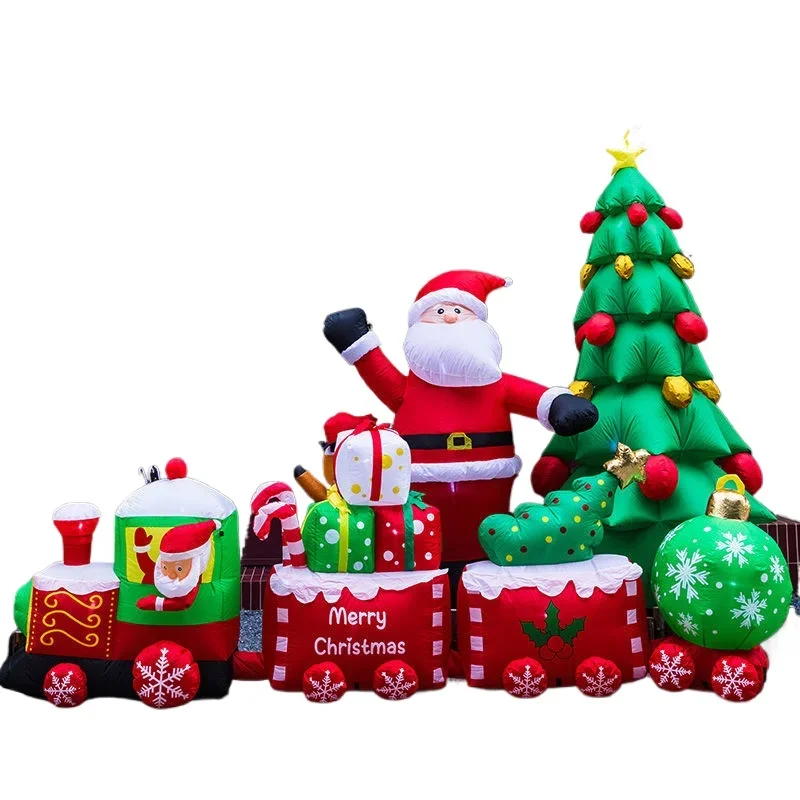 

Christmas Santa Claus air model luminous outdoor large decoration store scene decoration decoration