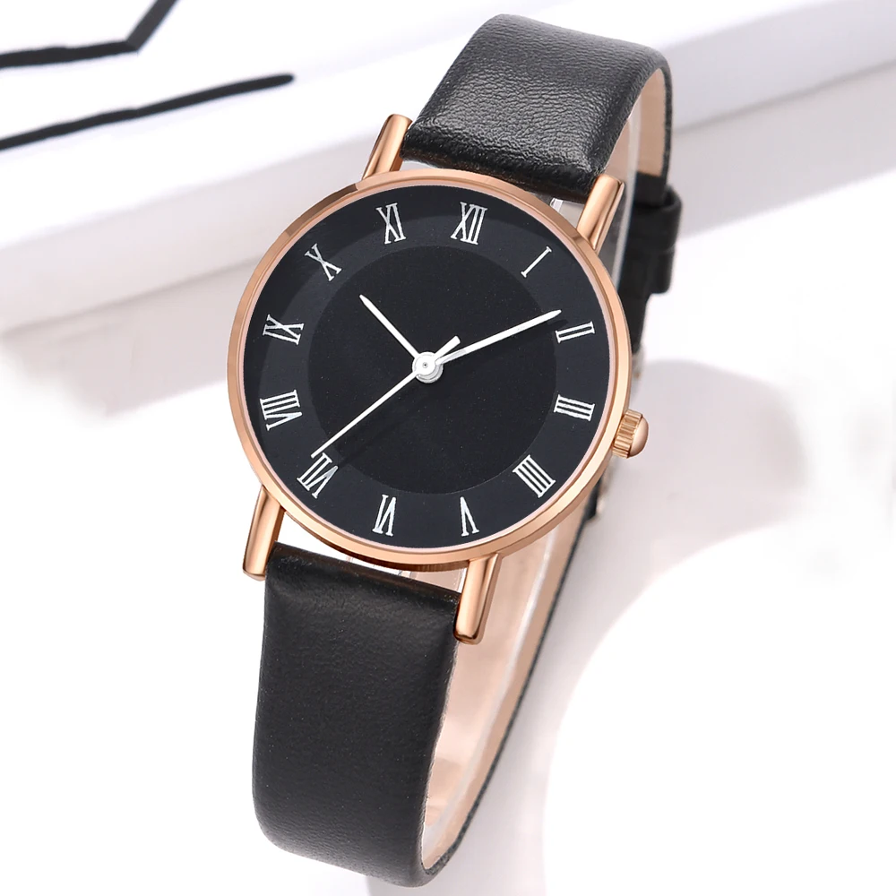 

1 шт., минималистичный стиль, циферблат с римскими цифрами, парные часы, повседневные и модные кварцевые часы, идеальный подарок для нее