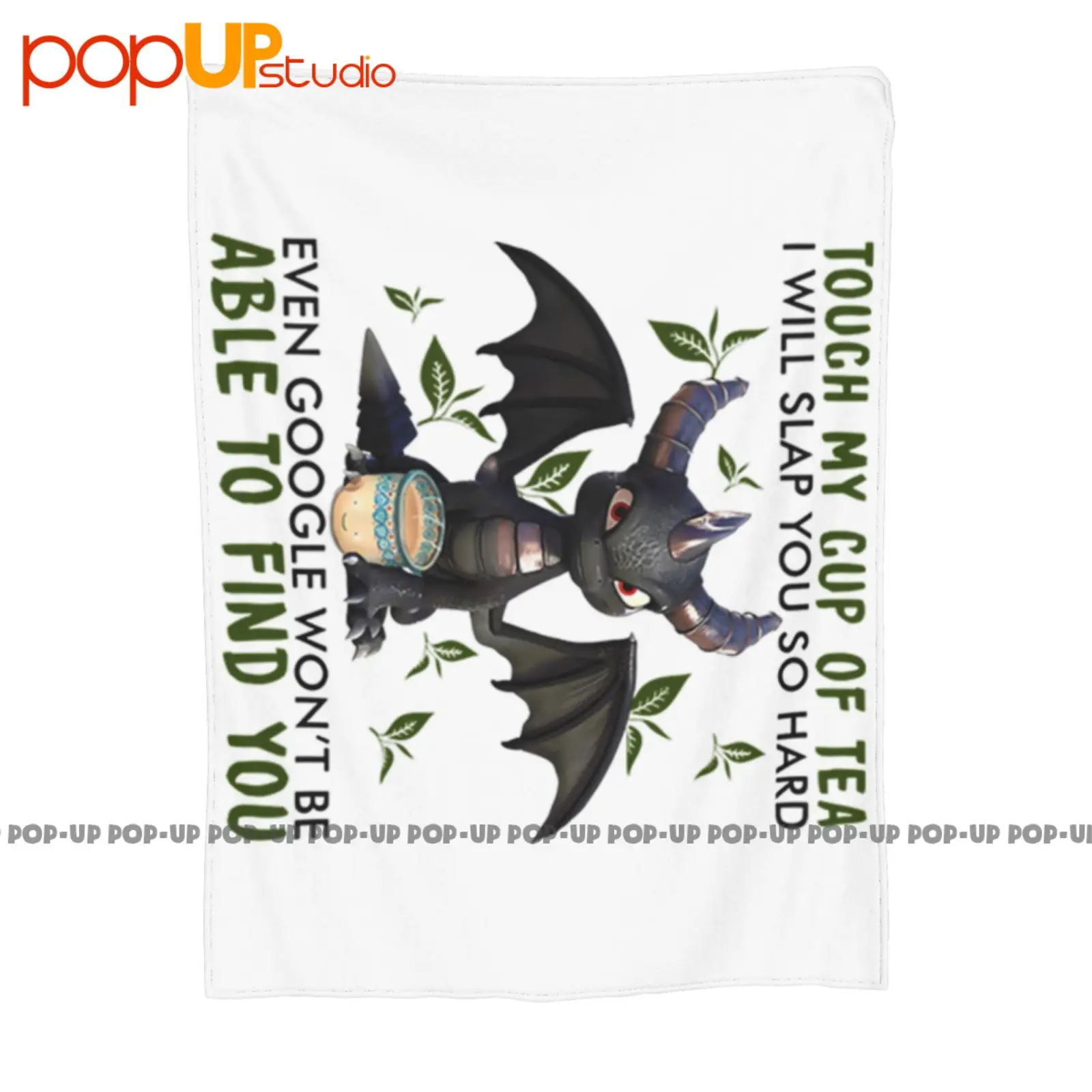 Touch My Cup Of Tea I Will Slap You So Hard Even Google Won'T Be Able To Find Dragon Blanket Quilt Winter Sofa Cover Bed Covers