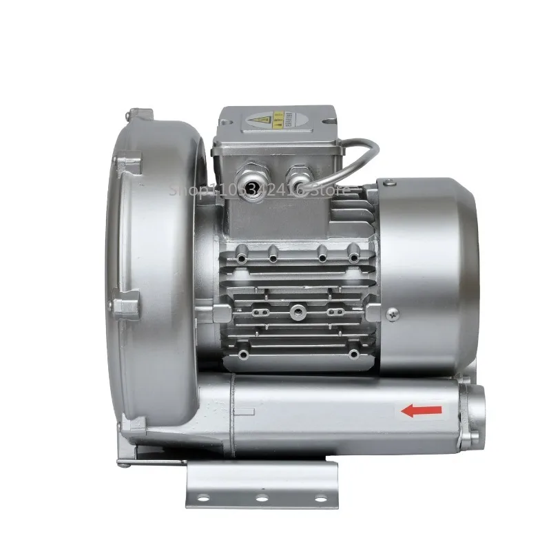 0.4KW Single Phase 220V Side Channel Air Blower, High Efficiency Electric Aeration Pump for Fish Farm Aquaculture Oxygen Supply