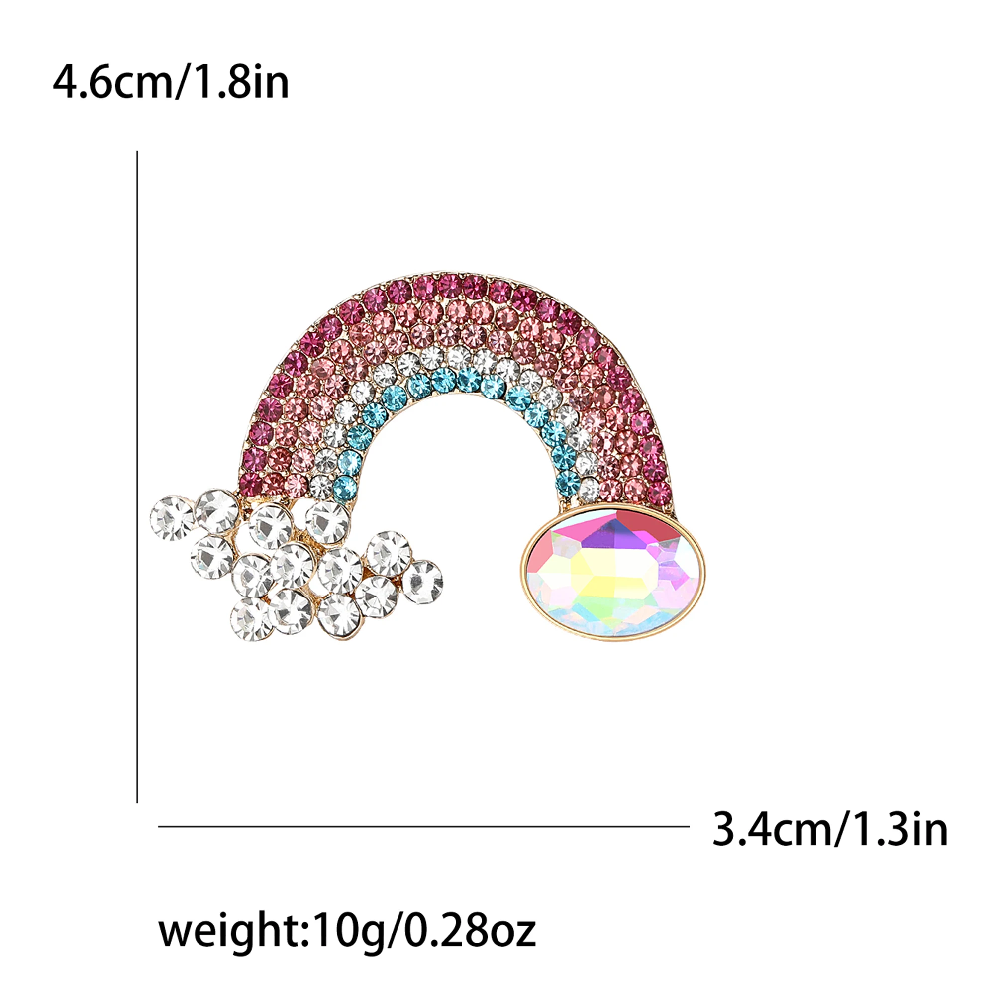دبابيس بألوان قوس قزح متألقة من حجر الراين للنساء ، دبابيس لامعة للبنات ، إكسسوارات حفلات المكتب ، هدايا