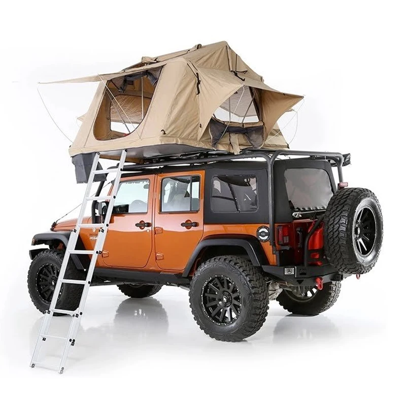 

Outdoors Camping Car top Tent Straight Bracing Type Car Rooftop Tent Folding Truck Car Top Roof Tent