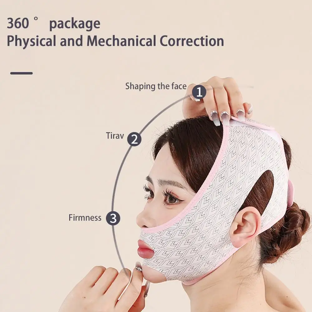 Verstelbare V-Face Bandage Lift Up Riem Verminderen Dubbele Kin Gezicht Beeldhouwen Slaapmasker Face Lifting Tapes Gezichtsverzorging Tools