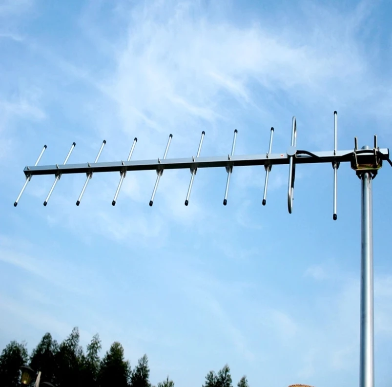 

UHF 433MHz 400-480MHz 12dbi outdoor yagi communication antennas 10 elements with N female