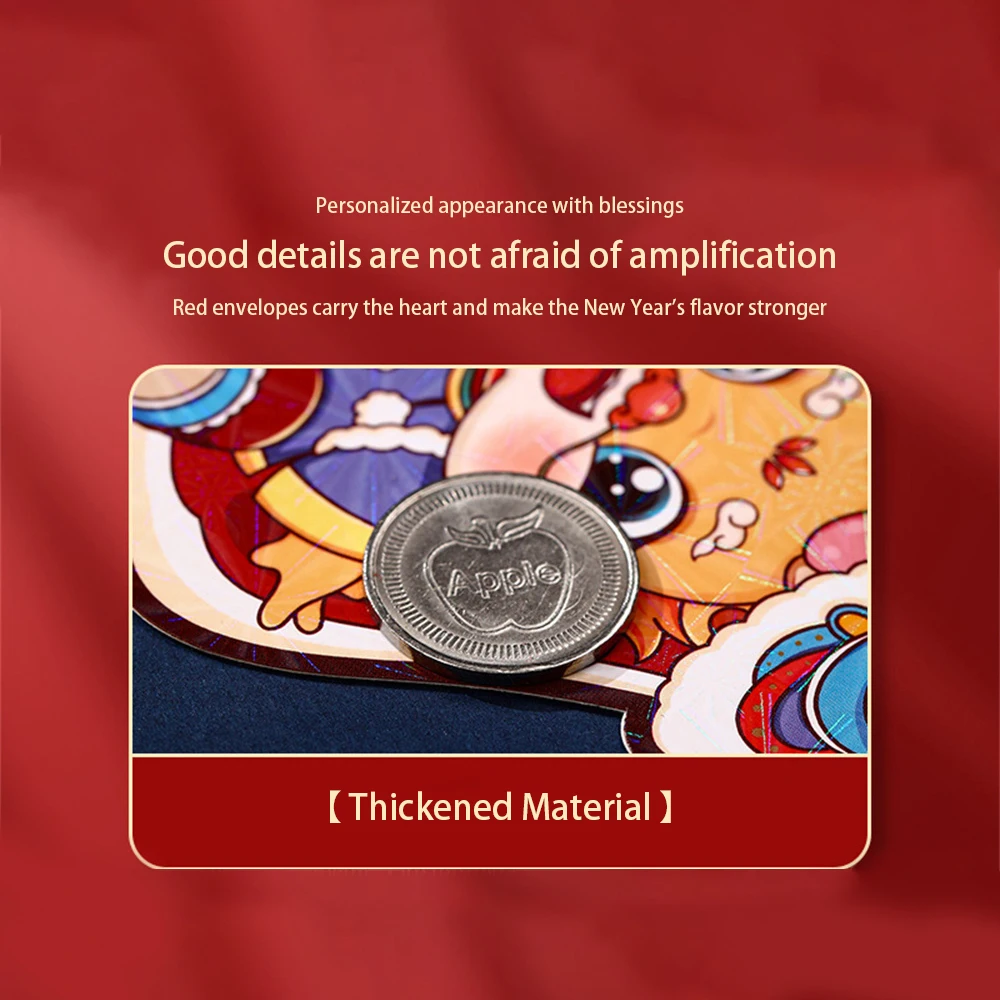 Happy And Auspicious Red Envelope Outstanding Texture New Year Red Envelopes Unique Design Not Easy To Fold Festive Atmosphere