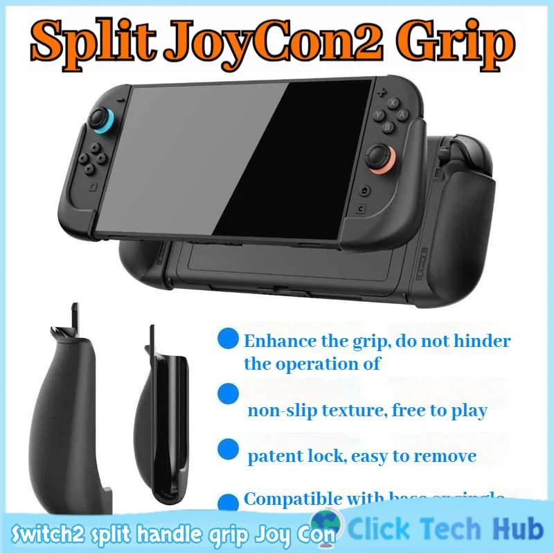 

Ifyoo для Switch2, разделенная ручка Joy Con, левая и правая противоскользящая совместимая база из ТПУ, портативный оригинальный эргономичный игровой аксессуар