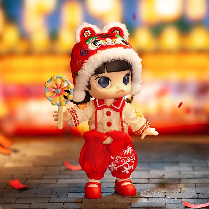 

MOLLY Little Tiger BJD Movable Figure Kawaii Ornaments Figurines Home Decor Desktop Model Dolls Gilrs Gift Model Toys