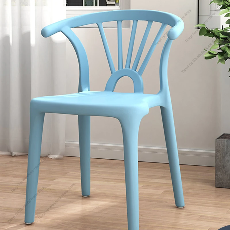 durable Living Room Bedroom Nordic Dining Chairs Plastic Modern Minimalist Design Dining Chairs salon Home Furniture Sillas HBDC