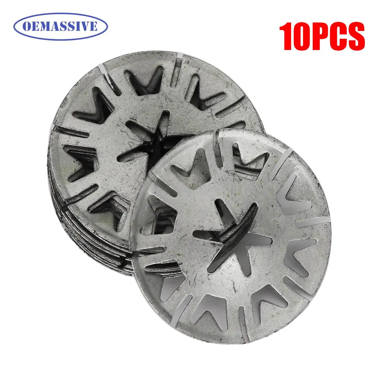 OEMASSIVE 10pcs Dia 30mm Metal Washer Heat Insulation Clip Nut Washer Exhaust Heat Heat Shield Clip Nut For Transporter T4 T5