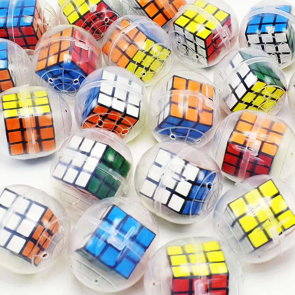 6-10PC Kids Birthday Party Favors Puzzle Cube Surprise Capsule Egg Ball Educational Toy Pinata Filler Boys Rewards Giveaway Gift