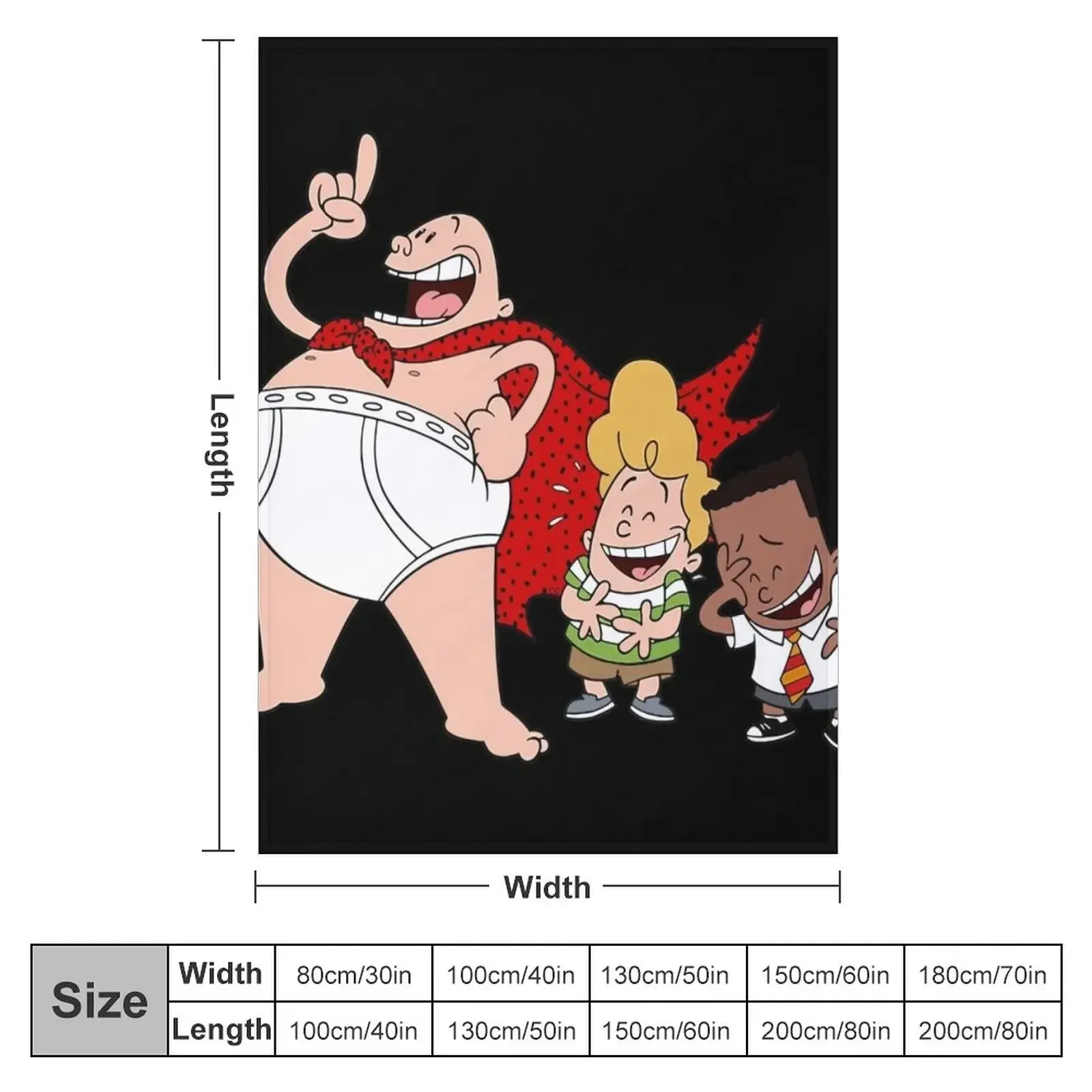 captain underpants cartoon Throw Blanket Bed Fashionable Kid'S For Decorative Sofa anime Blankets