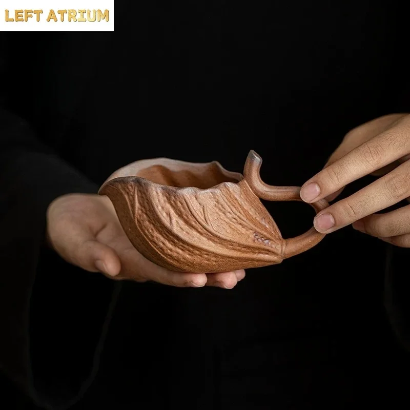 Rock clay Coarse Pottery Public Cup Ceramic Chahai Cup Kung Fu Tea Accessories Tea Infusers Sharing Cup Tea Dispenser