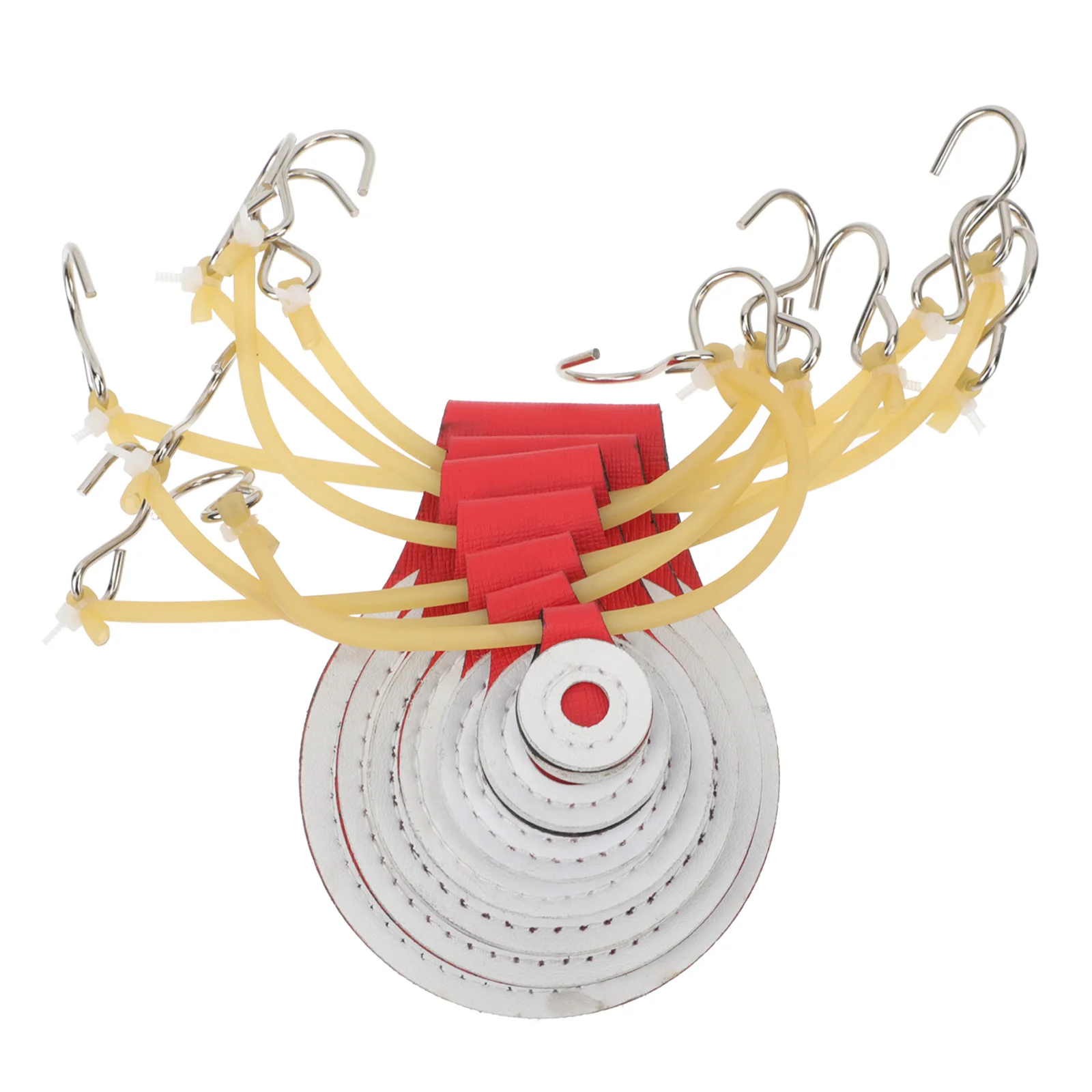 7 قطع من أهداف ممارسة الرماية، أهداف معلقة دائرية من الألياف الفائقة لممارسة المدى المثبتة في الهواء الطلق