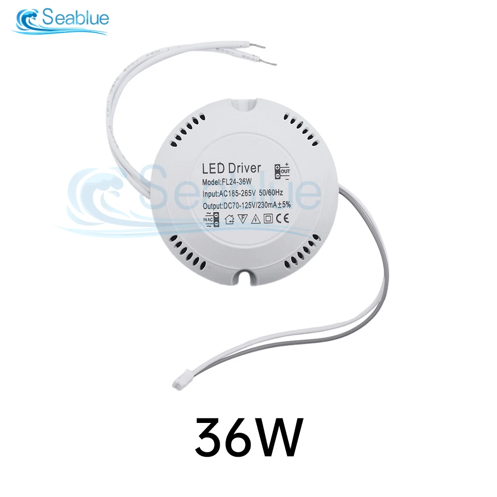 LED Driver Power Supply AC 185-265V To DC 24-82V 8-24W DC 70-125V 24-36W For LED Ceiling Light Driver Power Supply Module