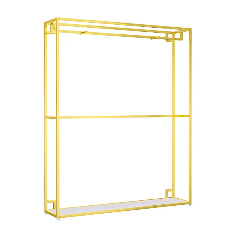 Kustom. Rak Pajangan Toko Pakaian Rak Pria Rak Pakaian Rak Setelan Dua Lapis Rak Gaun Rak Pernikahan Pajangan Lantai Ra