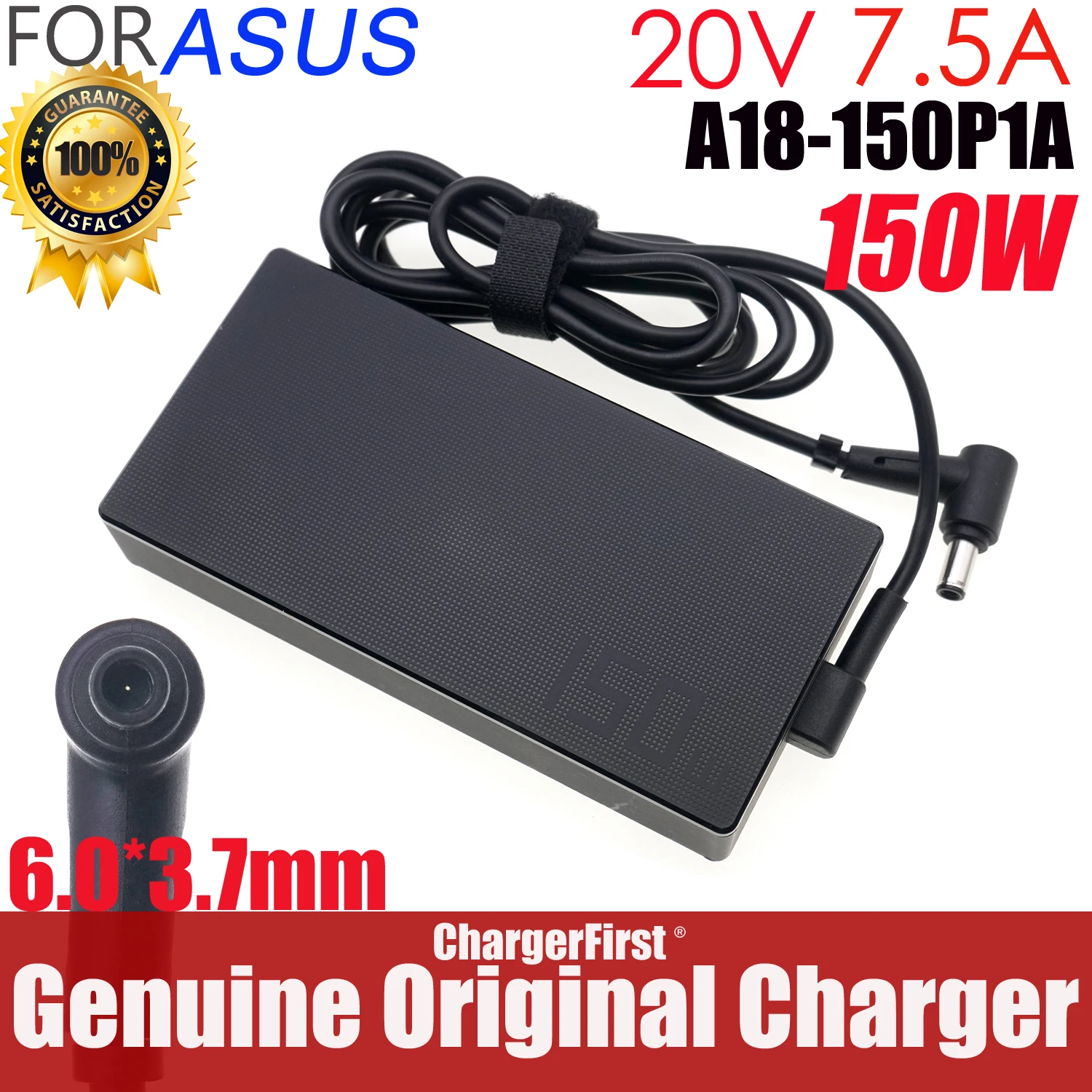 6.0*3.7mm 20V 7.5A A18-150P1A 150W AC Adapter For Asus TUF Gaming F15 FX506LH-AS51 FX505D FX705GT ROG Laptop Charger