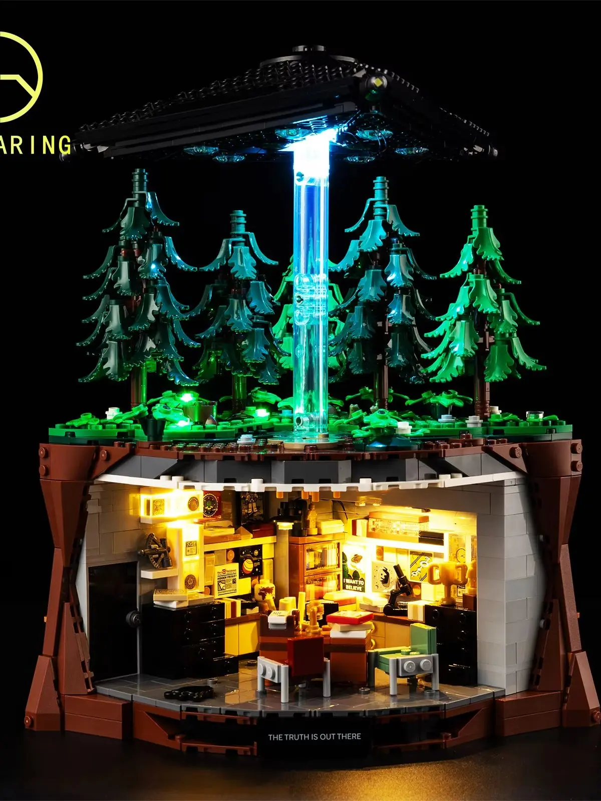 Kyglaring LED-Licht-Set geeignet für Lego The X-Files 21369 Bausteine, Lego-Bausatz nicht enthalten.