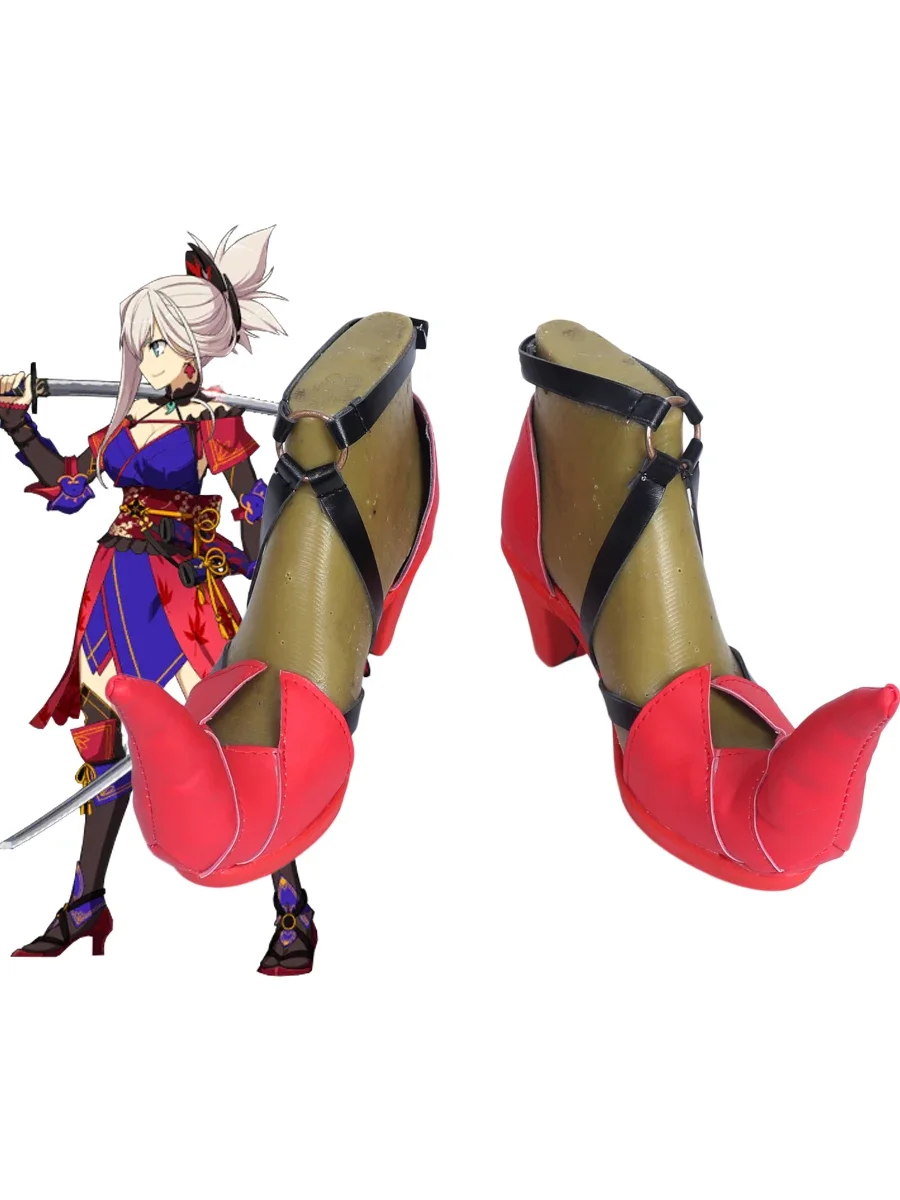 

Fate grand order Miyamoto Musashi Cosplay Shoes Boots Custom Made Any Size