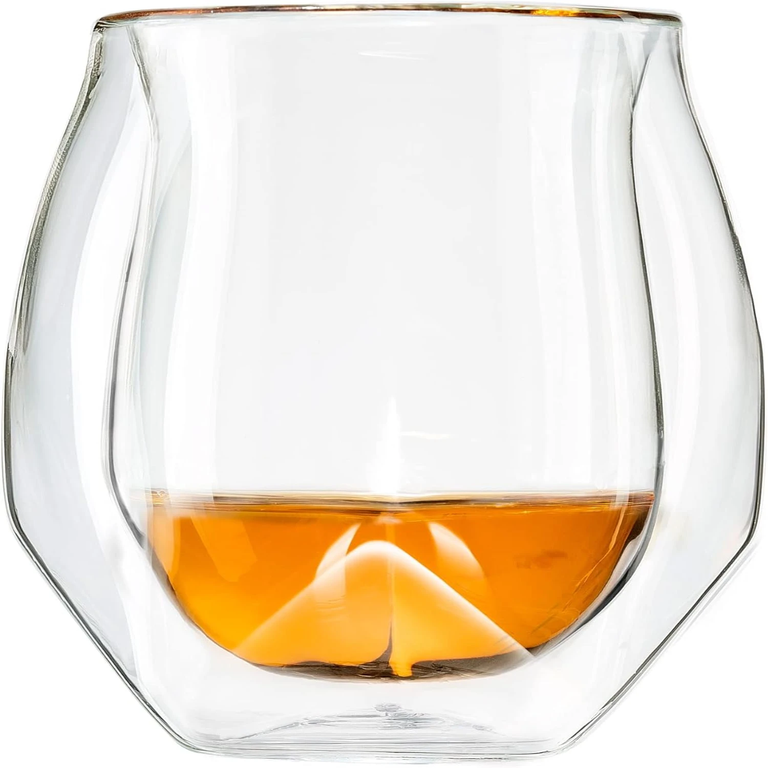 

Single Clear Whisky Glass with Premium Microfiber Polishing Cloth for Crystal-Clear Shine and Elegance in Drinking Experience