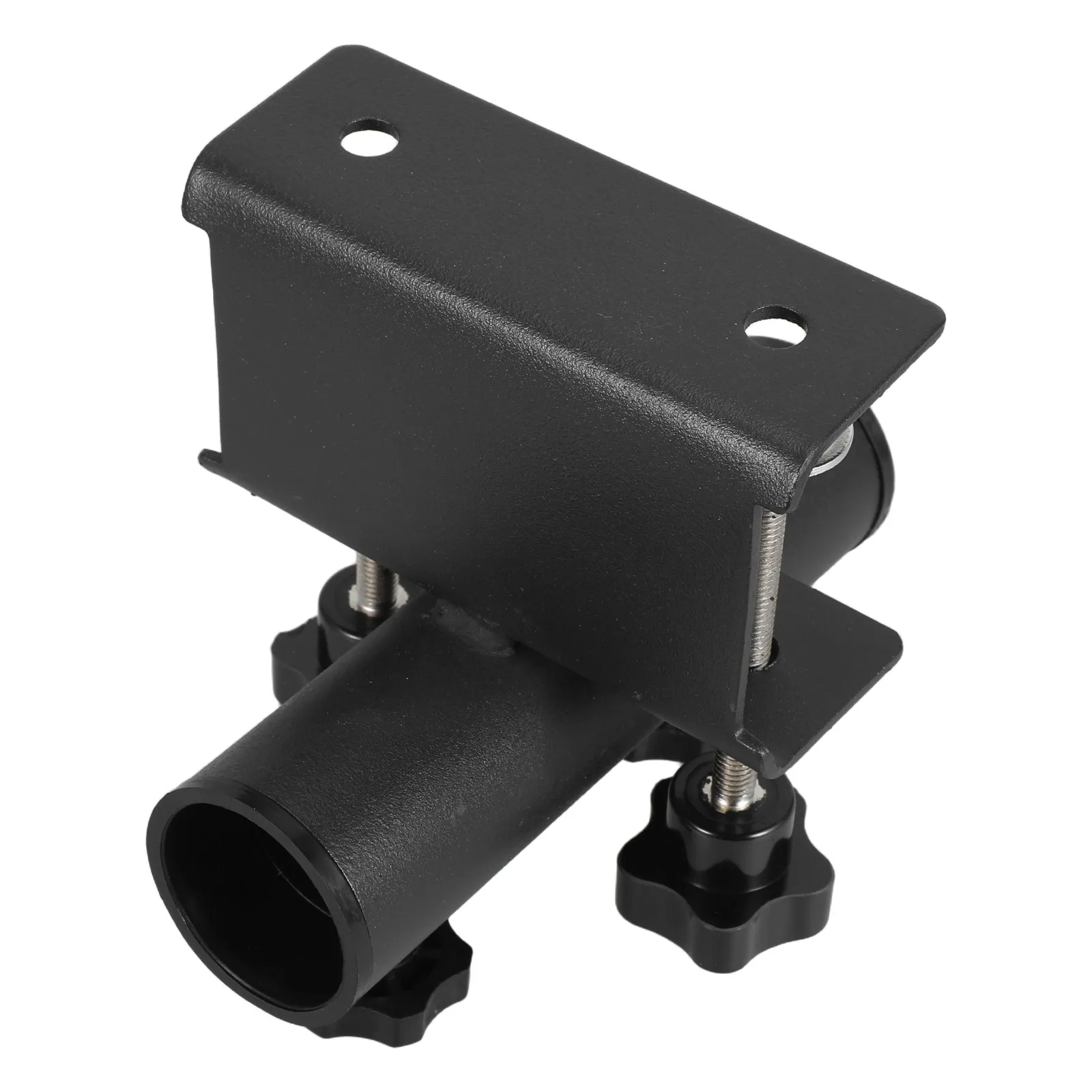 

Sturdy Metal Coated Umbrella Mount Bracket Clamp on Patio Umbrella Holder for Deck Railing Fence Boat Tabletop 20-63Mm Pole