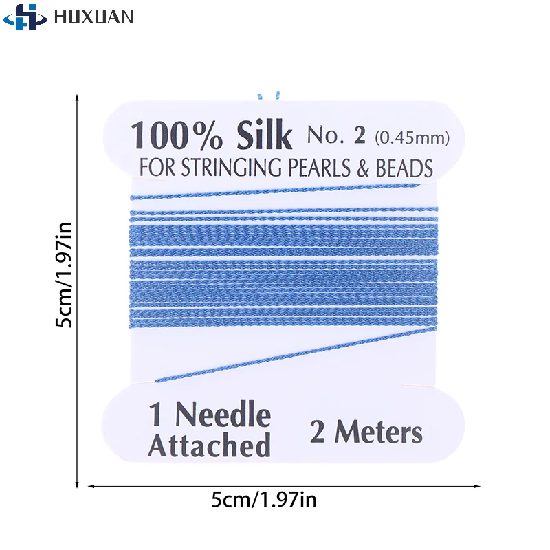 200cm 0.45mm 수제 천연 실크 코드 로프 비즈 실크 실 끝단 DIY 보석 제작용