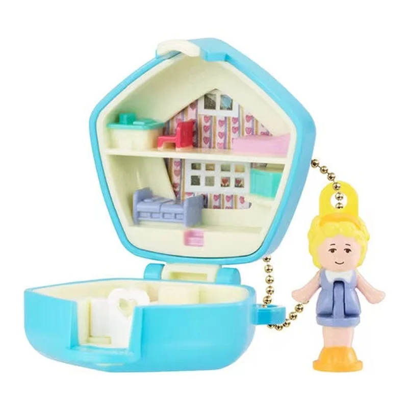 [Na stanie] Bandai Gashapon Polly Pocket Mini Charm Reissue - Nostalgiczny brelok do kluczy z lat 90. |   Modny kolekcjonerski