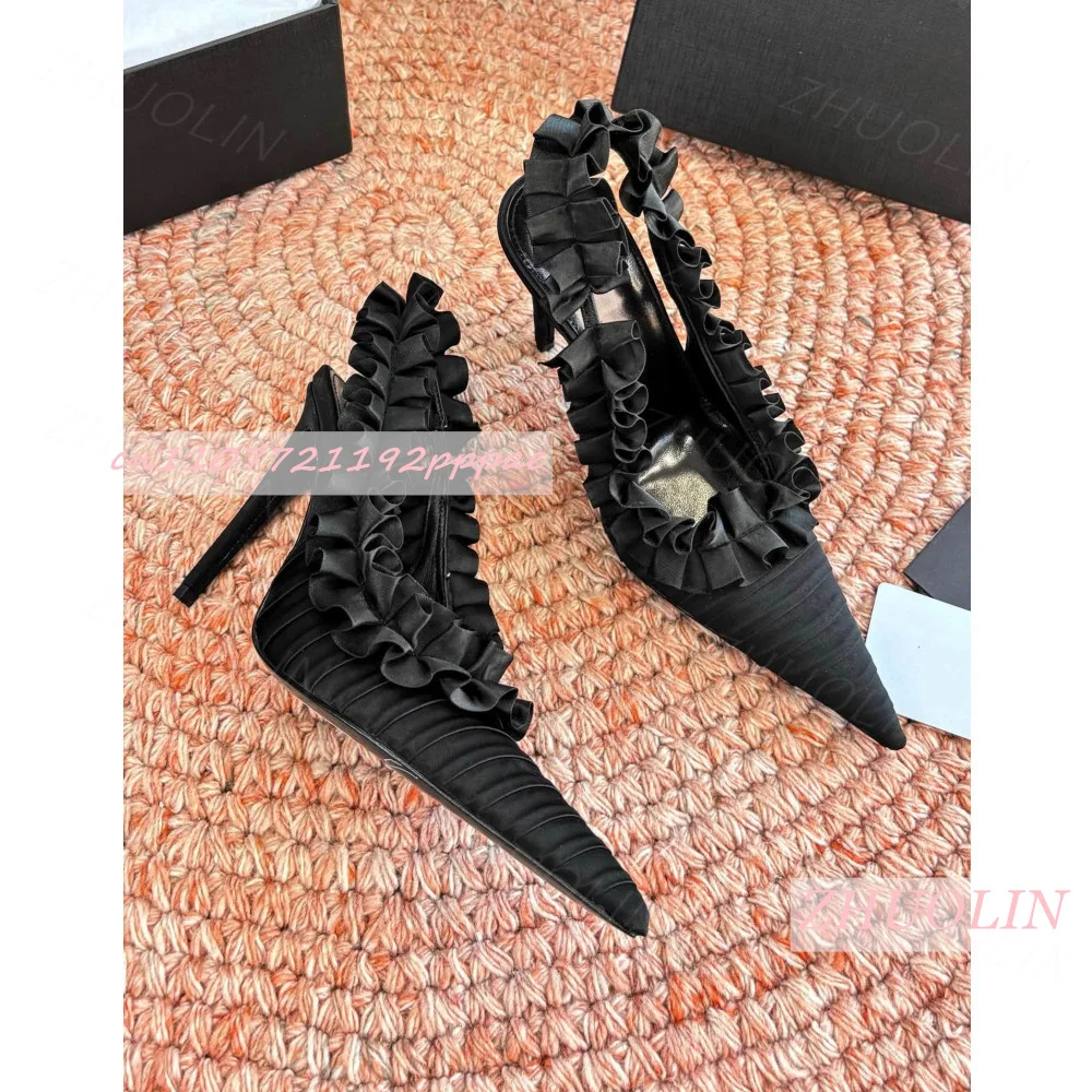 Slingback Heels Burgundy Pleat - Women'S Shoes Burgundy ulasan dan harga