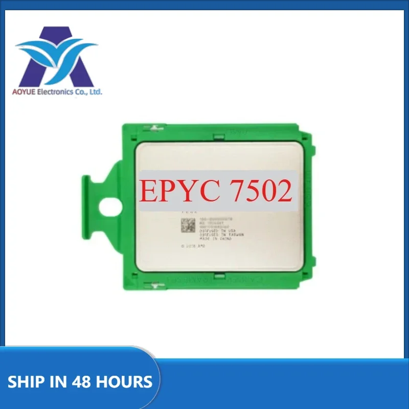 1pcs/lot Perfect test EPYC 7502 CPU 7nm 32 Cores 64 Threads 2.5GHz 128MB 180W DDR4 Socket SP3 Processor