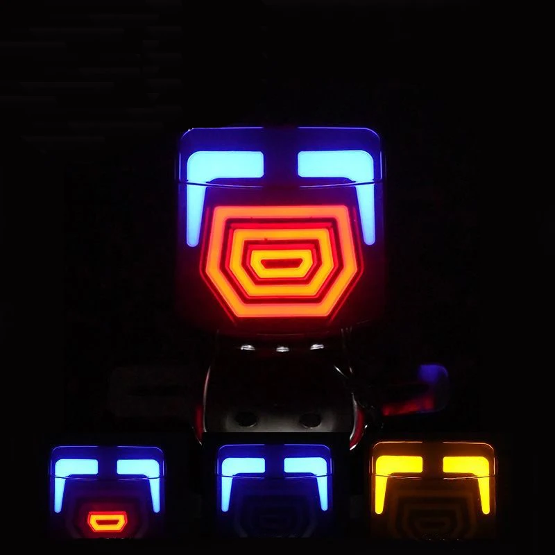 Lampu Belakang LED Modifikasi untuk Sepeda Motor Haojue Qingqi Lifan Loncin Skygo Haojin GN125 HJ125 SG125 CG125 Dekorasi Lampu Rem Belakang