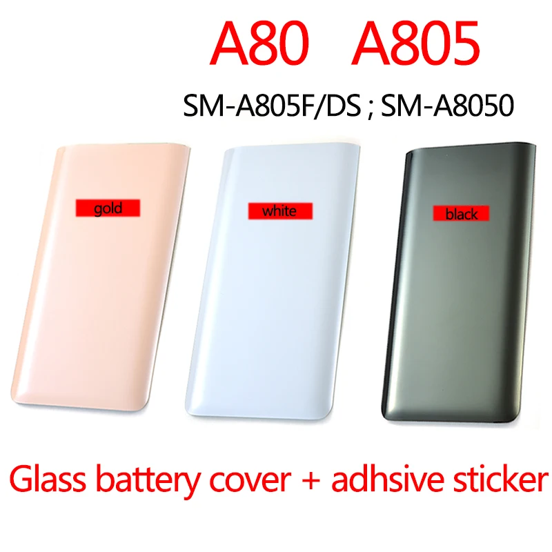 For Samsung Galaxy A80 A805 SM-A805F/DS SM-A8050 Housing rear Case Battery Back Cover Door Shell Replacement Repair Parts