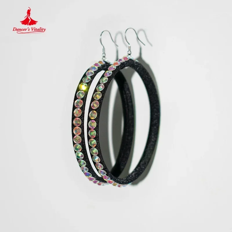 الوطنية القياسية اللاتينية الشريط أقراط المهنية رومبا Chacha المنافسة أقراط الكبار الفتيات الملحقات السوداء