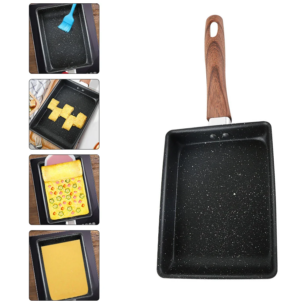 Non Stick Pan Handle Frying Non-stick Tamagoyaki Household Nonstick Egg Skillet Refined Iron