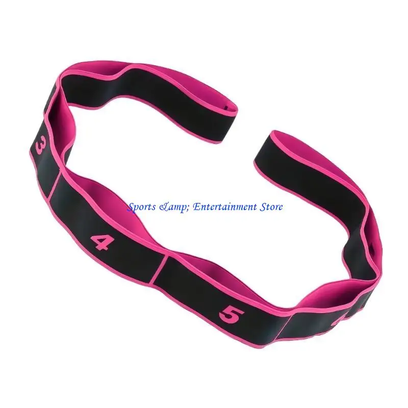 G7NF 8 قسم الرقص تمتد حزام بيلاتيس اللياقة البدنية ممارسة المقاومة الفرقة مع عدد التوتر الفرقة بيلاتيس سحب حبل #5