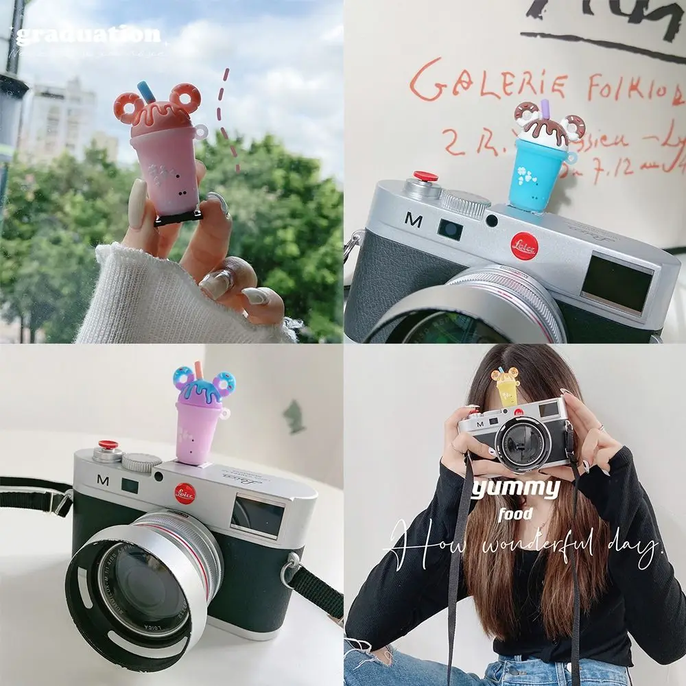 Cartoon Camera Hot Shoe Cover Bottle Style Decorative Cold Shoe Cap for Sony/Fujifilm/Canon/Nikon Leica Camera