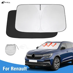 Windshield Sun Shade for Renault Espace 2005-2021 2022 2023 2024 Car Sunshade Cover Foldable Sun Visor Protector Blocks UV Rays