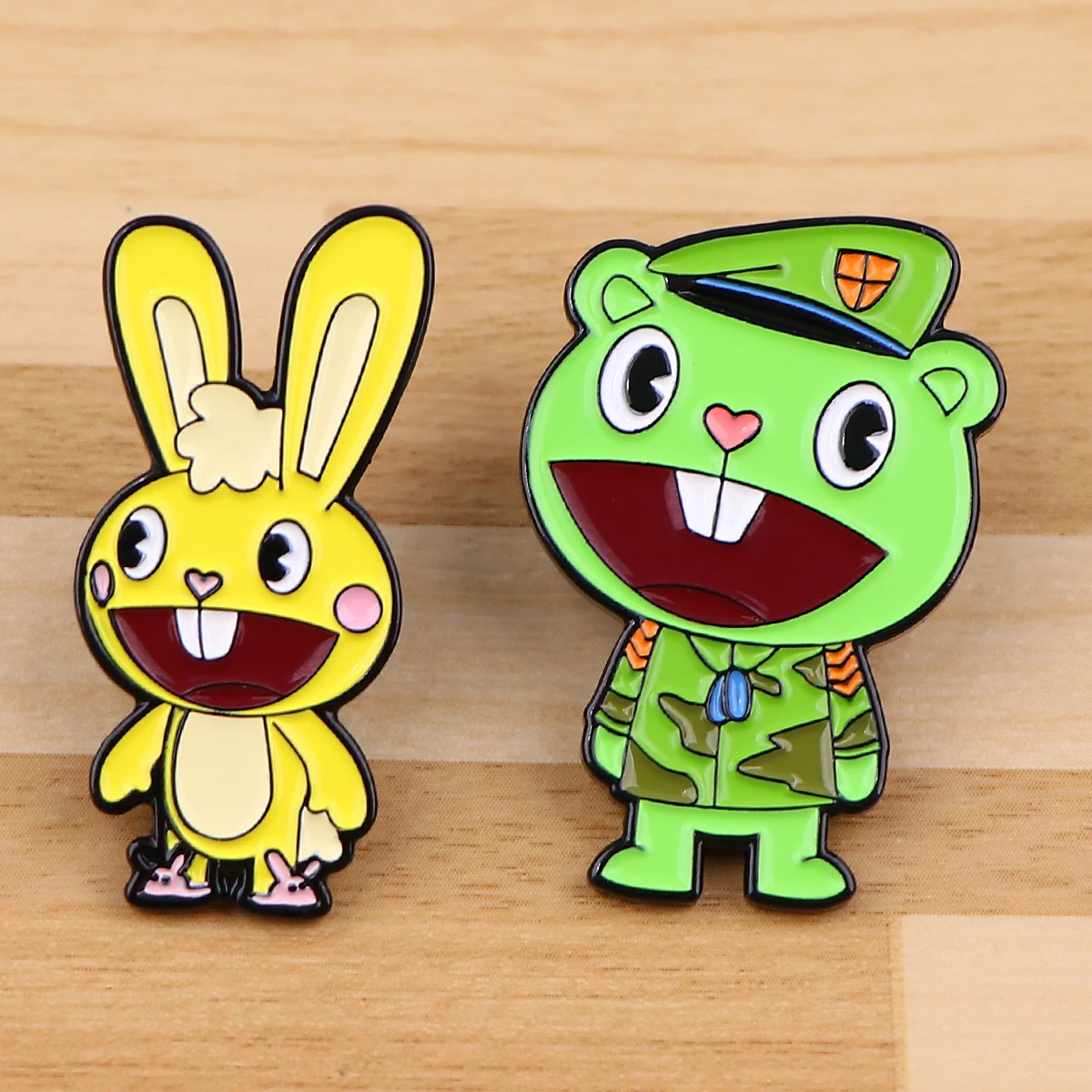 Good Friend Enamel Pin Brooch Pines Lapel Pins Badge on Backpack Costume Accessories Cartoon Animals Jewelry Gifts for Friends