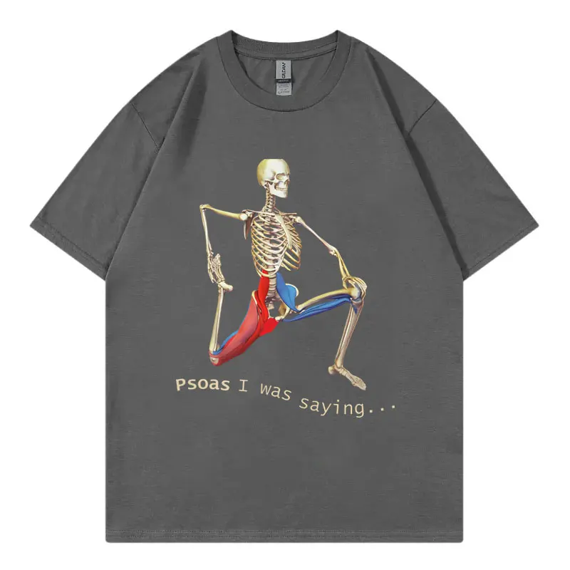 New Style 2025 Funny Skeleton Meme T-shirt Men Women Clothing Gothic Fashion T Shirt Summer Casual Cotton Short Sleeve T-shirt