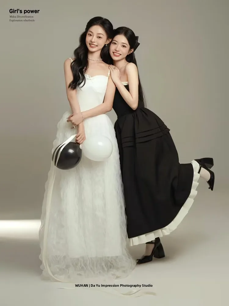 

Korean Style Sweet Atmosphere Dress for Photo Shooting with Best Friend Stage Costume Ethnic Women's Clothing Spring 2025