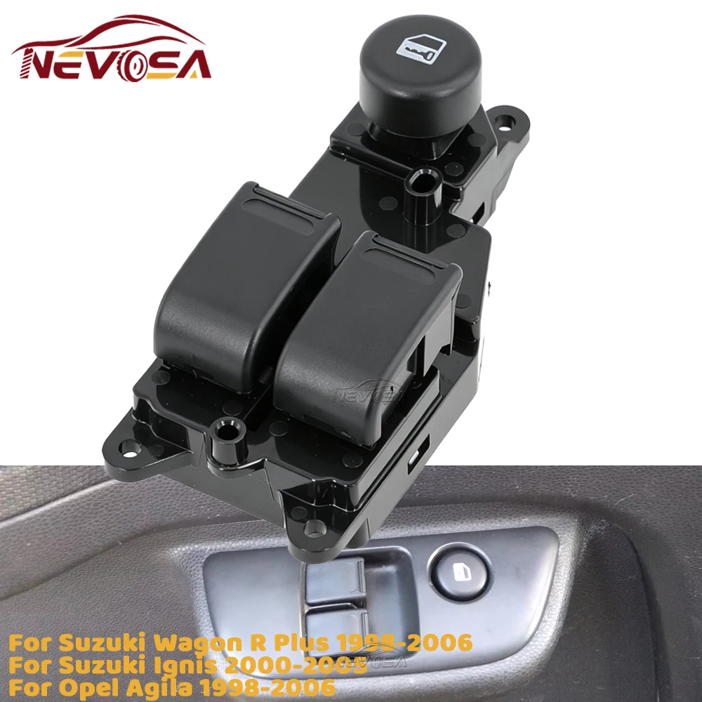 For Suzuki Wagon R Plus 1998-2005 2006 For Suzuki Ignis Opel Agila Electric Power Window Control Switch Button 19YT9212