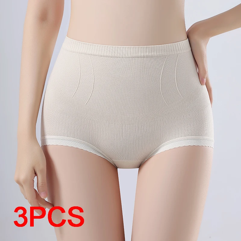 Weiche Unterwäsche für Frauen Plus Size Höschen Set Pack Bauch Reduzierhöschen Damen Dessous Sexy Slips Damen Lady Triangular