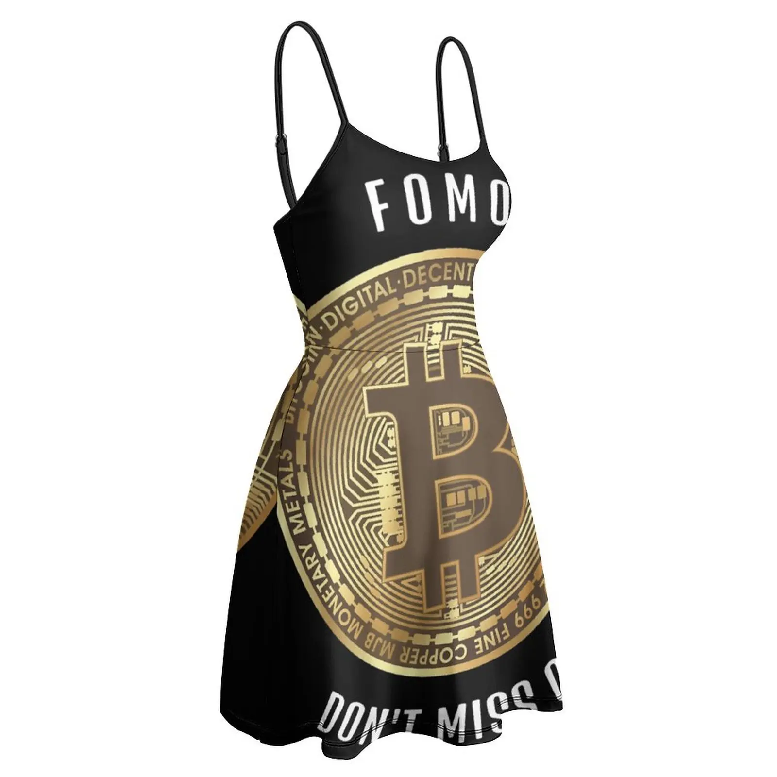 Fomo-ビットコインデザインのドレス,女性用ドレス,クラシック,ヴィンテージ,セクシー,掃除機