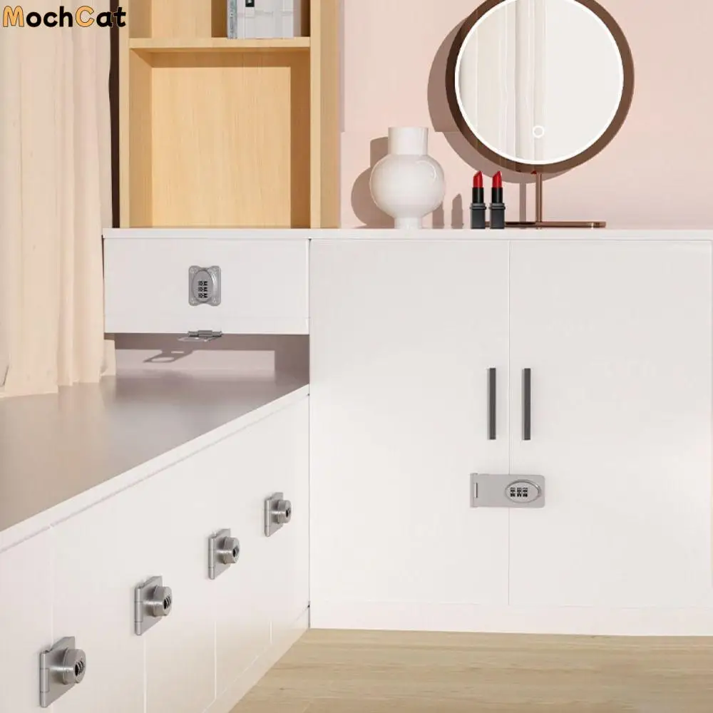 

Durable 3-digit Cabinet Door Lock Firm Protect Code Lock ABS and Stainless Steel Antirust Baby Safety Locks Wardrobe