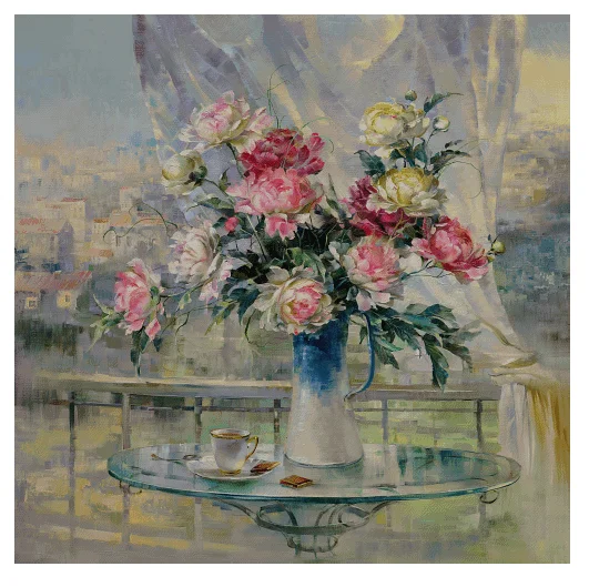 Bouquet fiori vaso kit da cucito 18CT 16CT 14CT non stampato kit punto croce ricamo arte fai da te ricamo fatto a mano decorazioni per la casa
