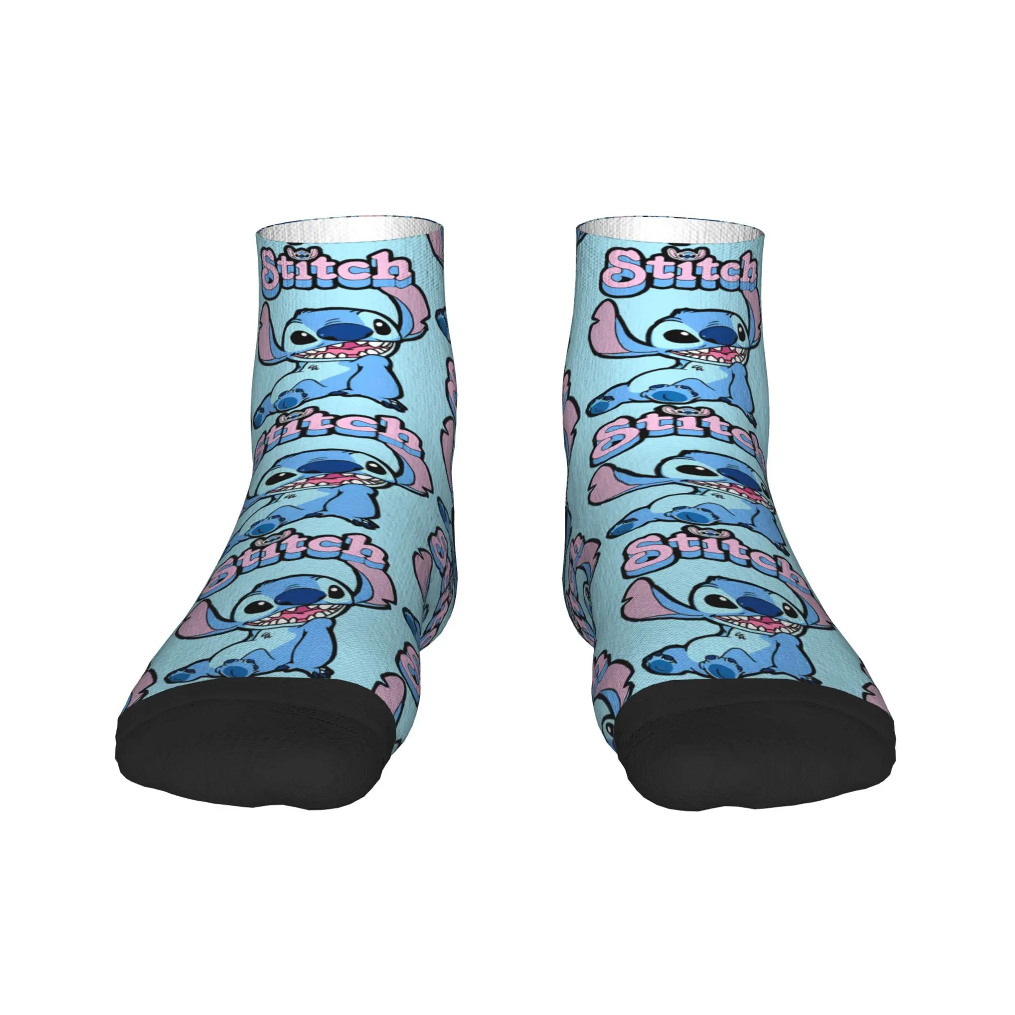 

Kawaii Cartoon Stitch Lovely Comic Ankle Socks Leisure Casual Socks Summer Anti Slip Skateboard High Quality Sock For Adults Men