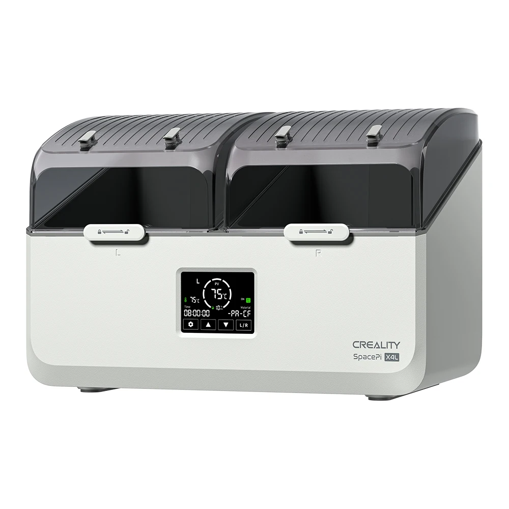Creality SpacePi X4L Filamentdroger 4 spoelen tot 75 meter ℃   LCD-touchscreen Dubbele onafhankelijke verwarmingskamer Dubbele veiligheidsbescherming
