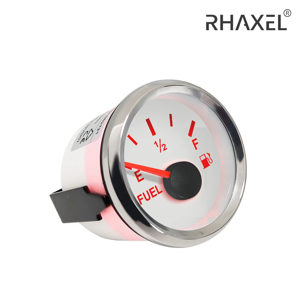 

RHAXEL 52mm Fuel Level Gauge Meter Signal 0-190ohm 240-33ohm with Red Backlight 9-32V Level Sensor 150mm 500mm 550mm