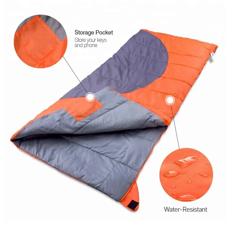 Wholesale Outdoor Camping Hiking Sleeping Bags Duck Down Mummy Sleeping Bag With Pillow